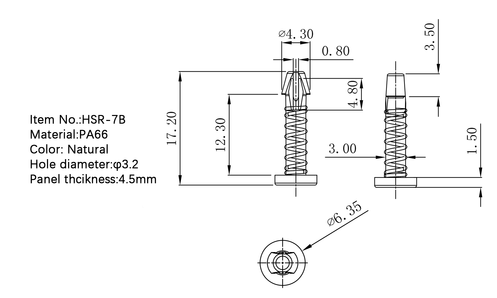 Heat Sink Rivet HSR-7B